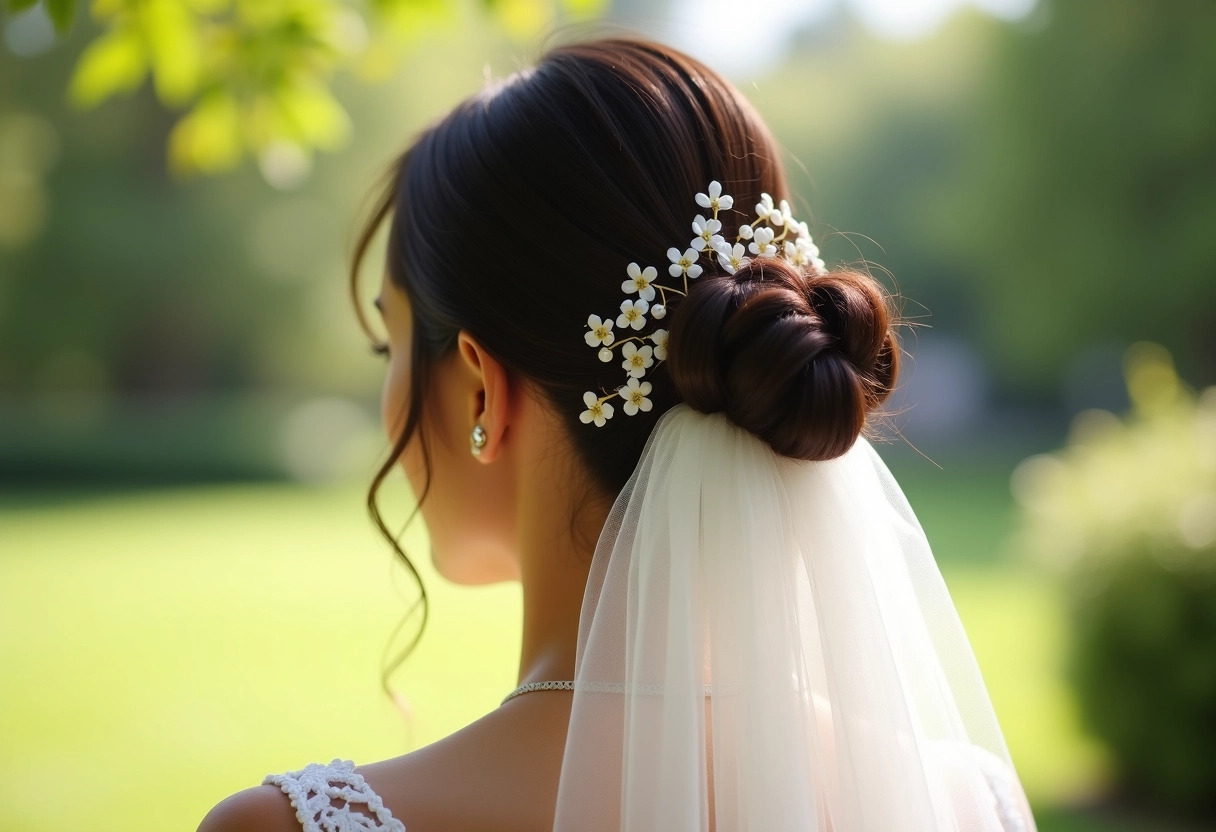 coiffure mariage chignon